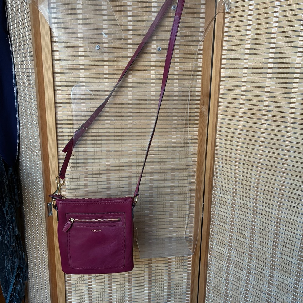 Coach Red Legacy Collection Crossbody Bag - Picture 9 of 9